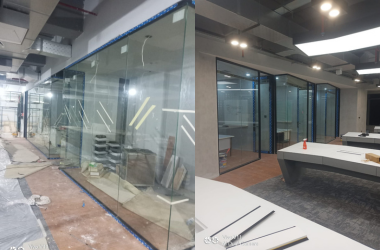 service-1 partisi glass tempered